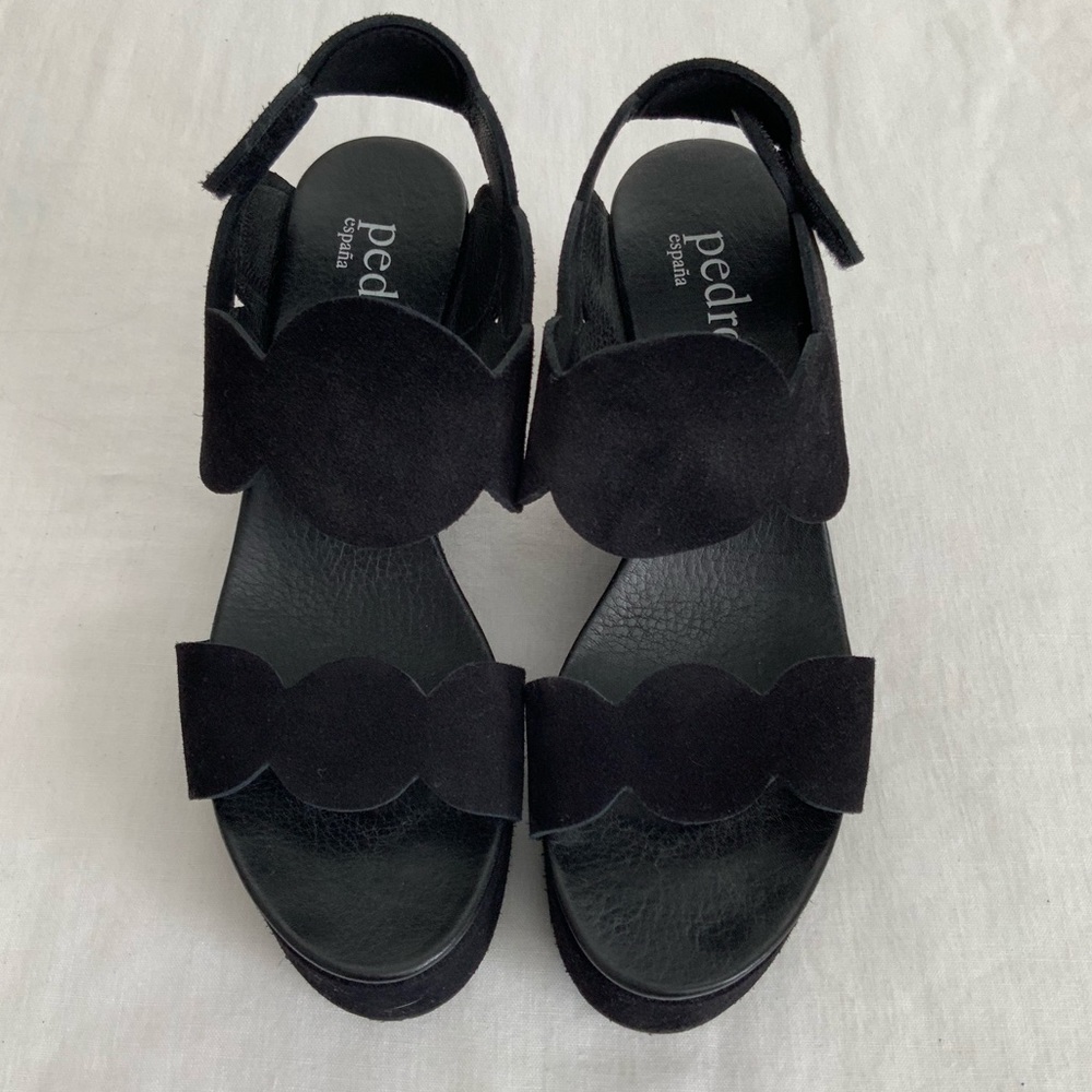 Pedro Garcia Black Wedges